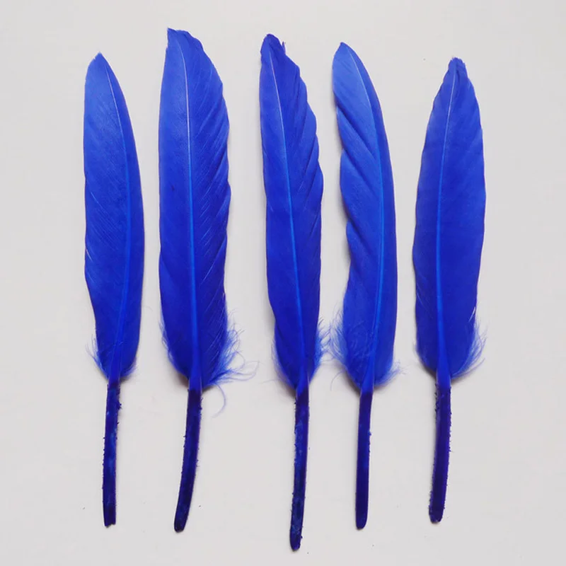 

Wholesale 1000pcs 10-15cm blue goose feathers for DIY Crafts Jewelry Plumes Wedding Clothing Hat earring decoration plumas