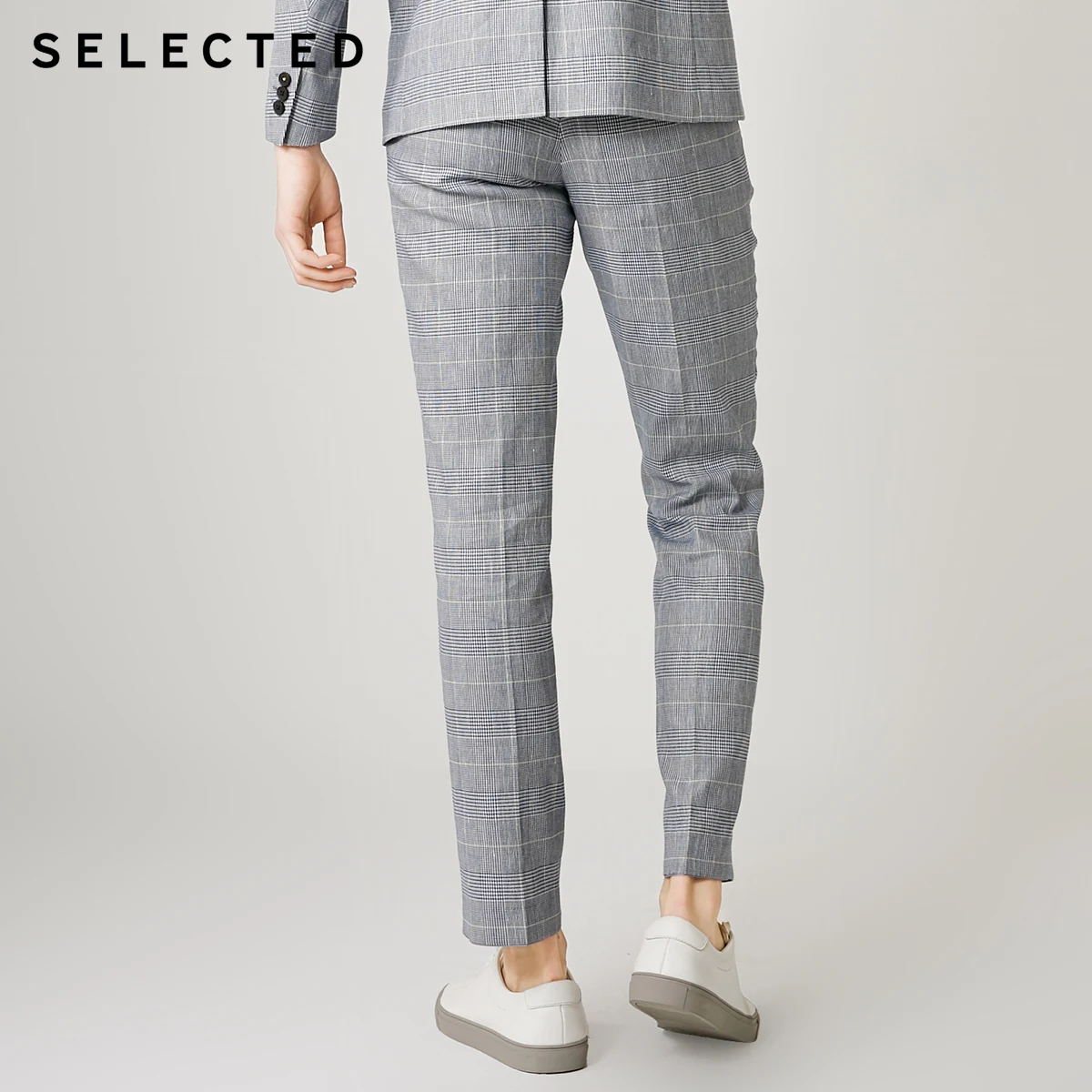 Najtaniej Wybrane Slim Fit pościel mieszania w różnych kolorach garnitur w kratę spodnie S | 419218509