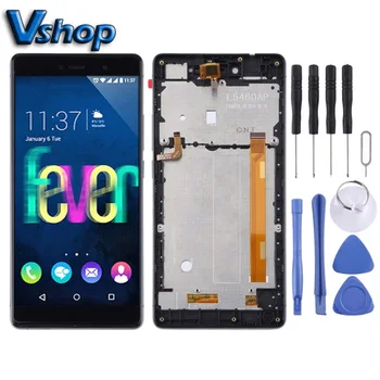 

For Wiko Fever 4G LCD Screen and Digitizer Full Assembly with Frame for Wiko Fever 4G LCD S creen Replacement Parts