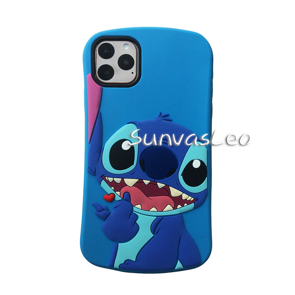 Для iPhone 11/11 Pro/11 Pro Max 3D милый мультфильм животных Мягкий силиконовый чехол на заднюю панель мобильного телефона защитная оболочка