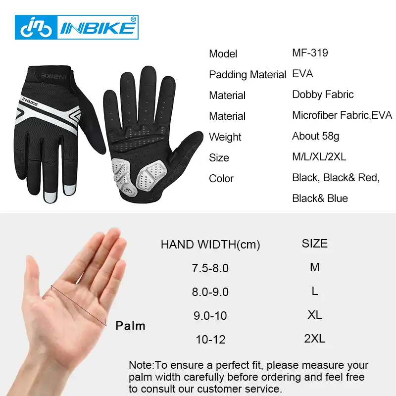 full finger mountain bike gloves