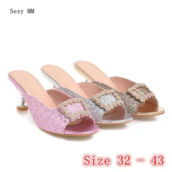 

Gladiator Sandals Women High Heels Summer Pumps Slingbacks Shoes Woman High Heel Sandals Small Plus Size 32 33 34 - 40 41 42 43