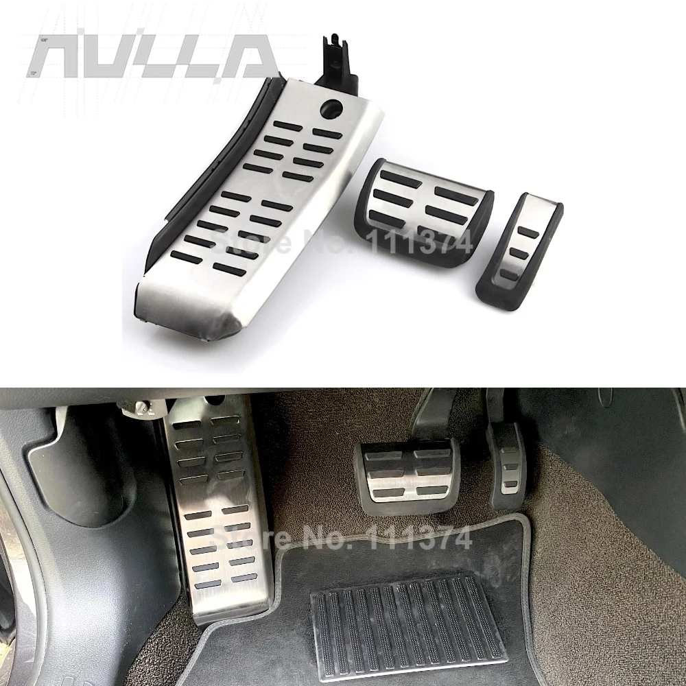 

LHD AT Pedals For Audi A6 4F C6 S6 2008 2010 2011 2012 Stainless Steel Car Footrest Rest Accelerator Gas Brake Pedal Accessories