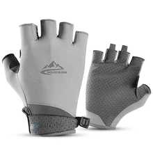 UPF50+ полупальцевые перчатки для гольфа впитывающие лед для охлаждения перчатки УФ защитные перчатки для гольфа для велоспорта Перчатки для фитнеса для мужчин и женщин