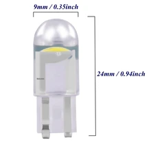 

10PCS T10 W5W WY5W 168 501 COB LED Car Wedge Parking Light Side Door Bulb Instrument Lamp Auto License Plate Lights