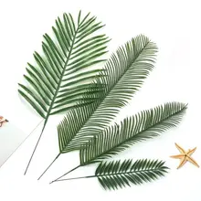 Monstera 20 шт Искусственные искусственные Пальмовые Листья в форме листьев зеленые растения Свадебные украшения DIY цветы композиция растительный лист
