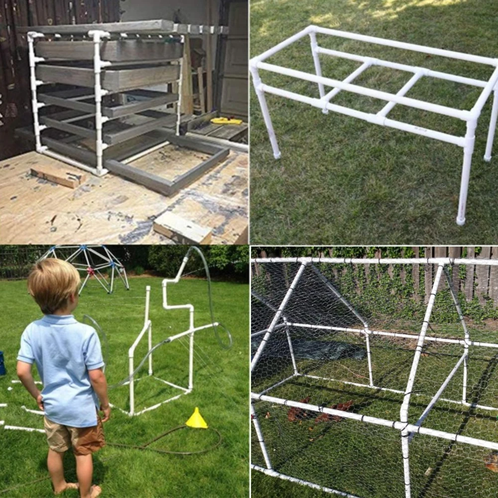 PVC Fittings for Greenhouse Frame Construction, Elbow Corner, Side ...