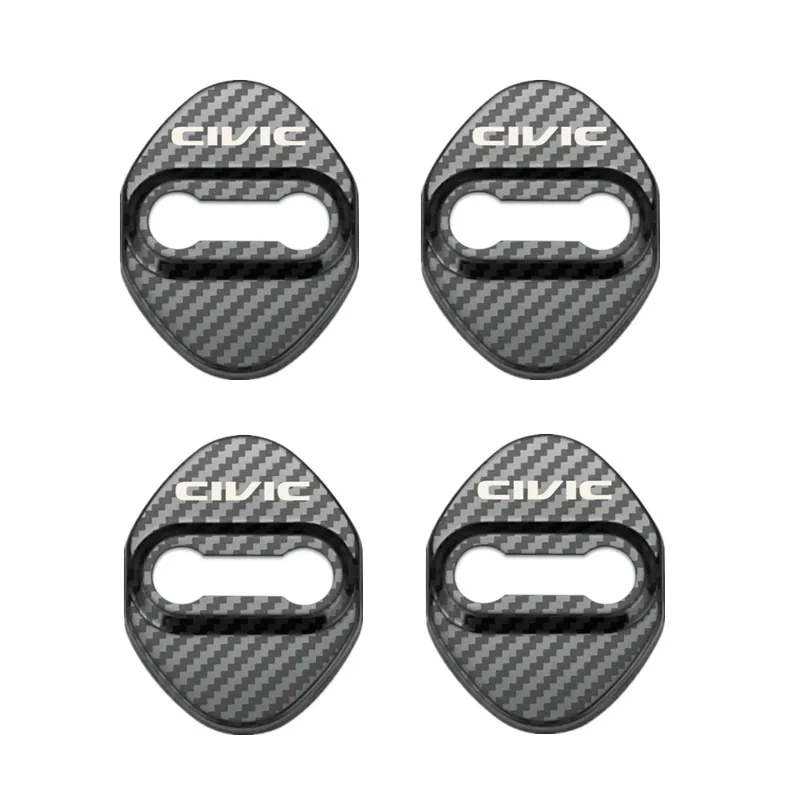 

Car-Styling Carbon Fiber Auto Car Emblems Case For Honda Civic 2008 2017 2018 2019 Accessories Car Styling