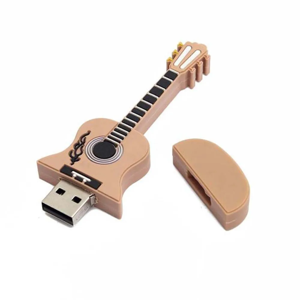 Флэш-память USB карты USB 32 Гб Гитарный USB 2,0 металла флэш-карта памяти для хранения с накатанной головкой Поддержка карт флеш-накопителей Micro Sd Drive-L830