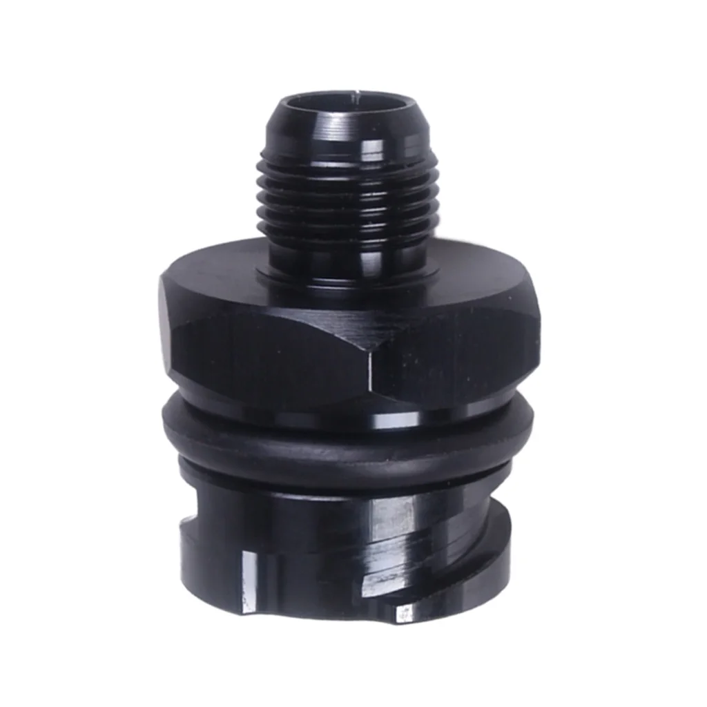 Billet Black Valve Cover Oil Cap W/ -8 AN Fitting For LSX7 LS1/LS6/LS2/LS3
