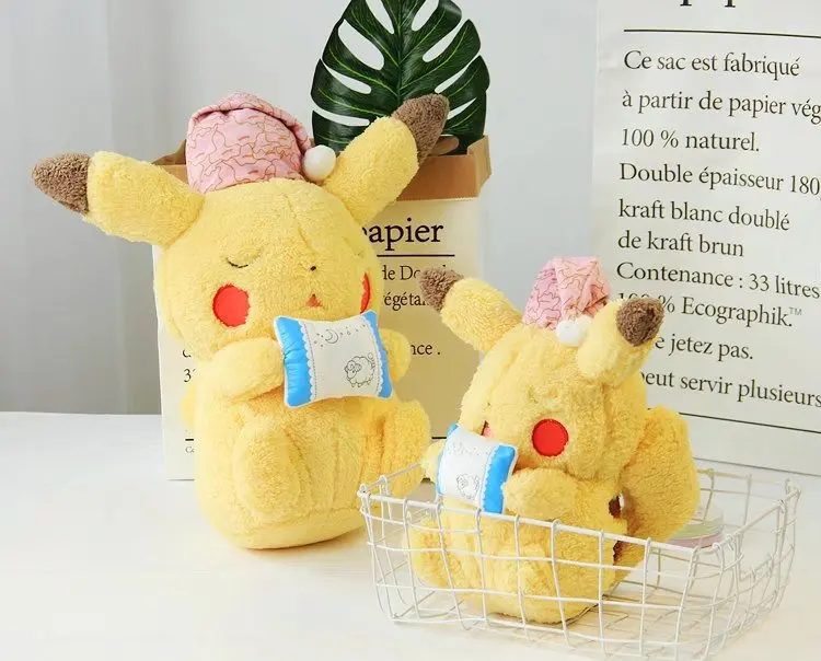 Takara Tomy Pokemon Pikachu игрушки плюшевые аниме животные куклы милые выразительные чучела подарок для подруги Хобби Коллекционные