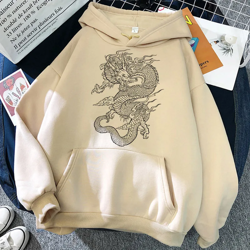 Women Sweatshirt Hoodie Cute Hip hop Kawaii Ullzang Harajuku Dragon Korean Funny Top Vintage Dropshipping Tee Print Punk Clothes 11