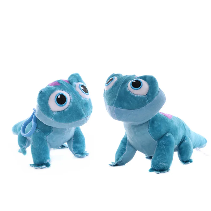 Disney Frozen 2 Peripheral Lizard Bruni Elsa Olaf Toys Chameleon Plush doll pendant doll doll toy key pendant children's gift