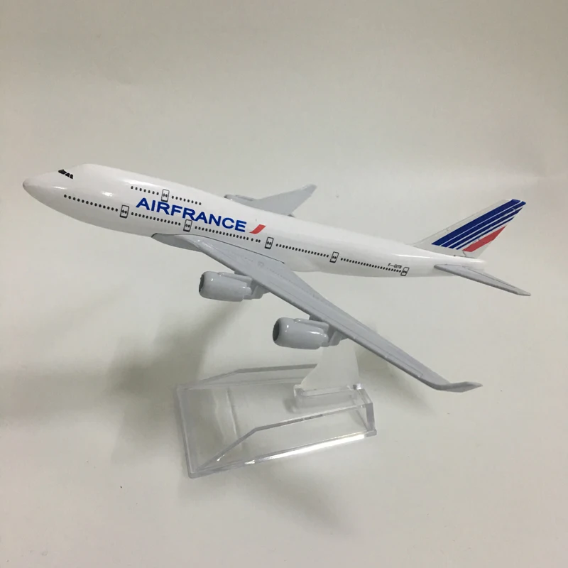 Джейсон пачка 16 см Air France Boeing 747 модель самолета Модель аэроплана Самолет литья