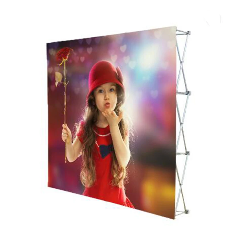 Custom 8ft/10ft/20ft High Portable Straight Shape Pop Up Exhibition Advertising Display Stand,Trade Show Pop Up Banner Wall Sale