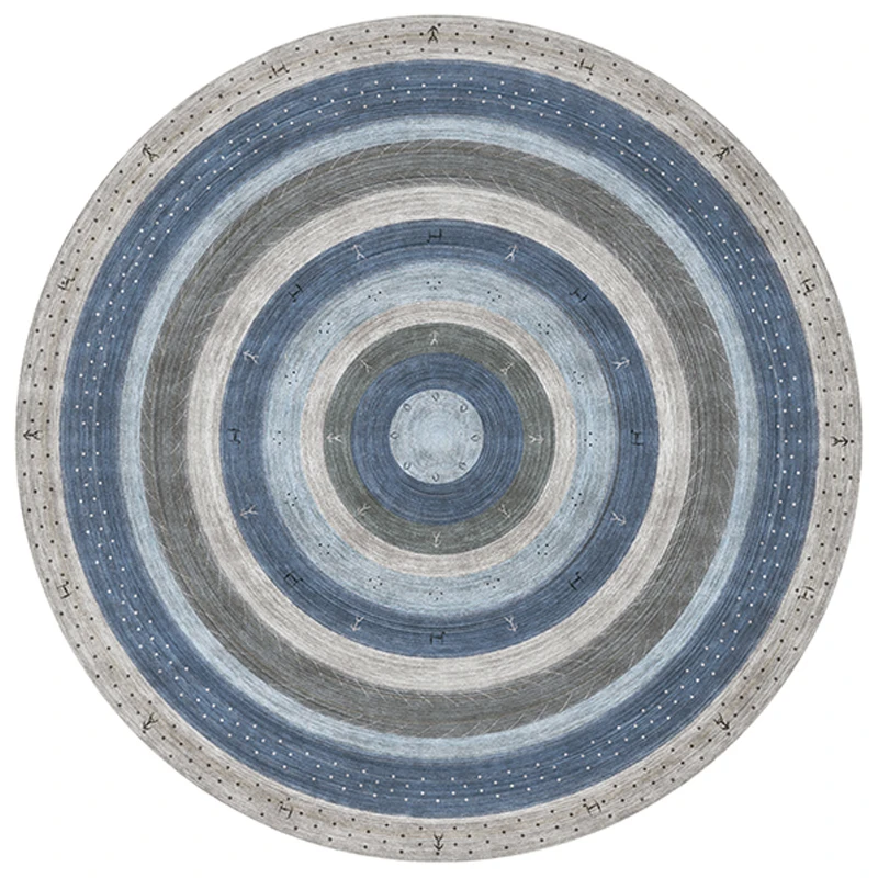 

Morocco Retro Ethnic Round Rugs for Bedroom Mat Geometric Printed Round Carpet For Livingroom Kids Room Play Mat Home Area Rug