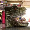 Customized 3.9x3.2x3.1 meters inflatable dinosaur head tunnel / inflatable tunnel toy tents 3