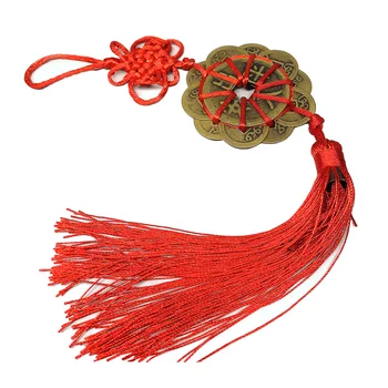 

1pc Feng Shui Coin Chinese Knot Pendant Lucky Amulet Home Decor Ornament