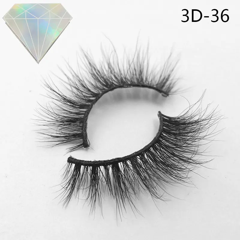 Iflovedekd на заказ Новые Натуральные 3D норковые ресницы поставщик упаковка частная этикетка накладные ресницы из человеческих волос - Цвет: 3D-36
