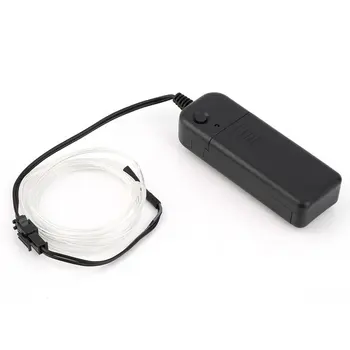 

Colorful 1M EL Wire Tube Rope Battery Powered Flexible Neon Cold Light Car Party Wedding Decor With Controller
