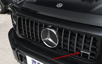 

1pcs For Mercedes benz AMG A B R G Class GLK GLA C200 E200 S400 car badge front grille decorative labeling car sticker styling
