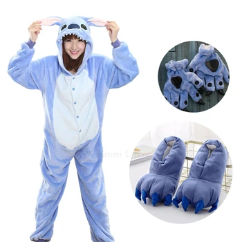 

Kigurumi Unicorn Pajama Adult Animal Stitch Onesie Women Men Couple 2019 Winter Pajamas Suit Sleepwear Flannel Pijamas