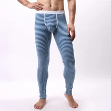 Мужские, сохраняющие тепло, в полоску, сексуальные, тянущиеся, дышащие, тепловое разделение, тонкие, длинные штаны, мужские брюки, теплое, зимнее, длинное нижнее белье, JAYCOSIN