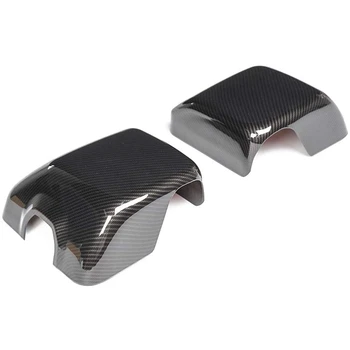 

Carbon Fibre Rear View Mirror Cover Reverse Mirror Cover Decoration Frame with Turn Light for Jeep Wrangler JL JLU 2018+