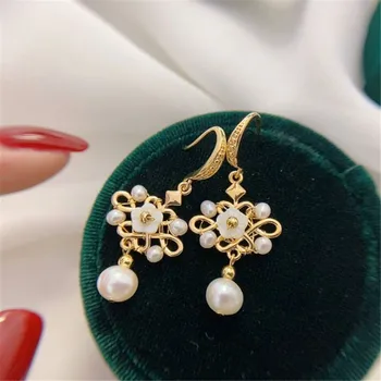 

Light The Luxury of Hand Made Retro Court Scallop Earrings 14K Gold Filled Earring Jewelry For Women Best Gift
