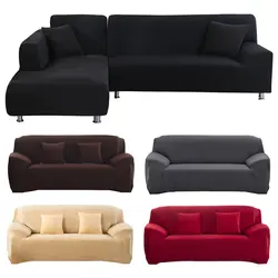 Сплошной цвет полиэстерное покрытие для дивана высокая эластичность Нескользящая покрывало для дивана УНИВЕРСАЛЬНАЯ мебель стул