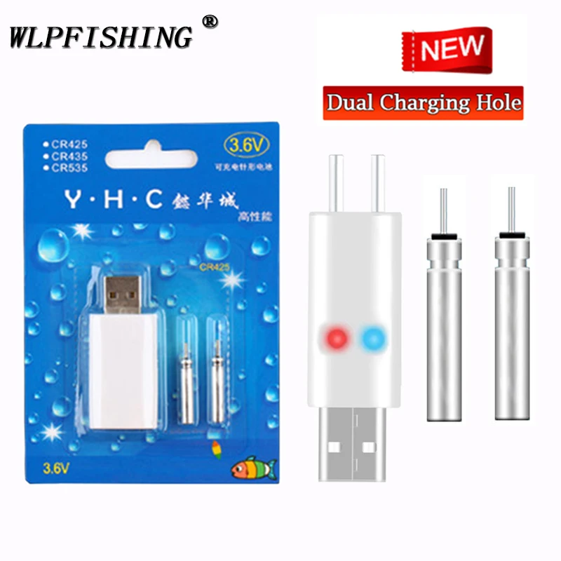 WLPFISHING поплавки для рыбалки электрические перезаряжаемая батарея CR425 аксессуары