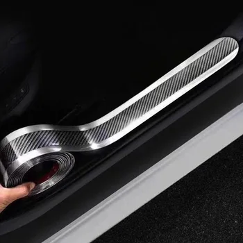 

For Kia Morning 2016 2017 2018 2019 Car Door Protector Styling Sticker Sill Scuff Plate Pedal Strip Scratchproof Protector