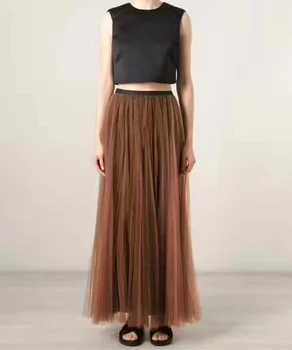 

Women Skirt Classic Oversized Hem Petticoat 2 Piece Set Skirt