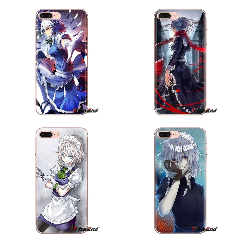 Touhou Izayoi Sakuya Твин косы прозрачные чехлы из ТПУ для Samsung Galaxy A3 A5 A7 A9 A8 Star A6 Plus 2018 2015 2016
