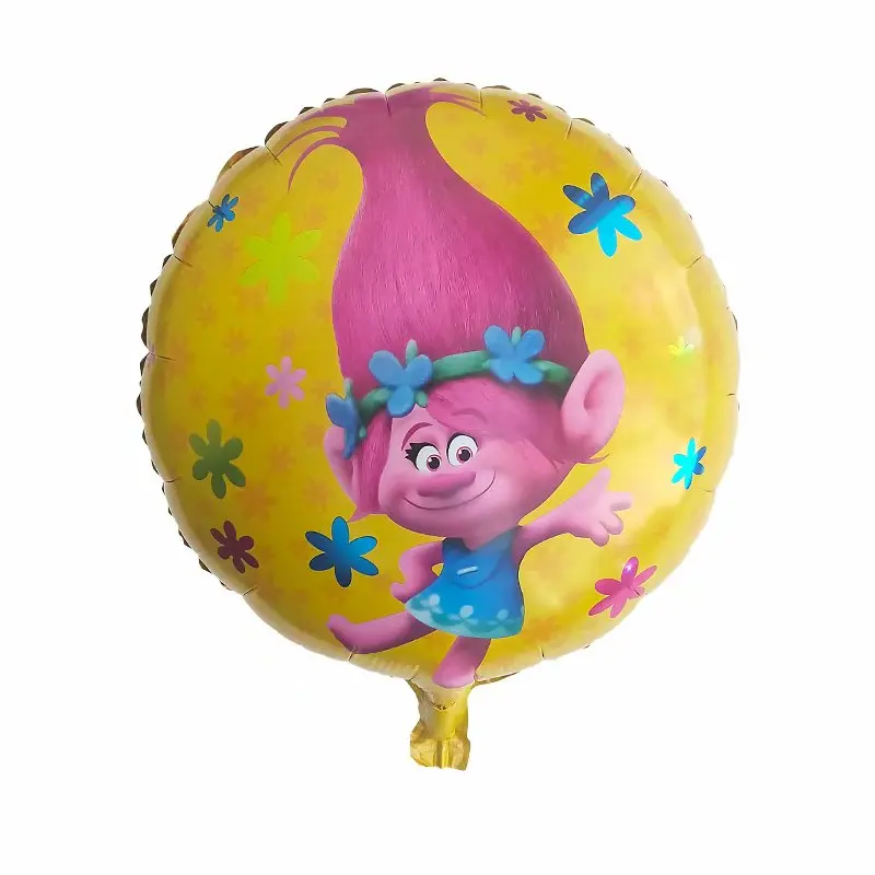 5 шт./партия, воздушные шары с троллями для дня рождения, гелиевая фольга, воздушные Свадебные Воздушные шары, украшения на вечеринку дня рождения, подарок для детей - Цвет: Сливовый