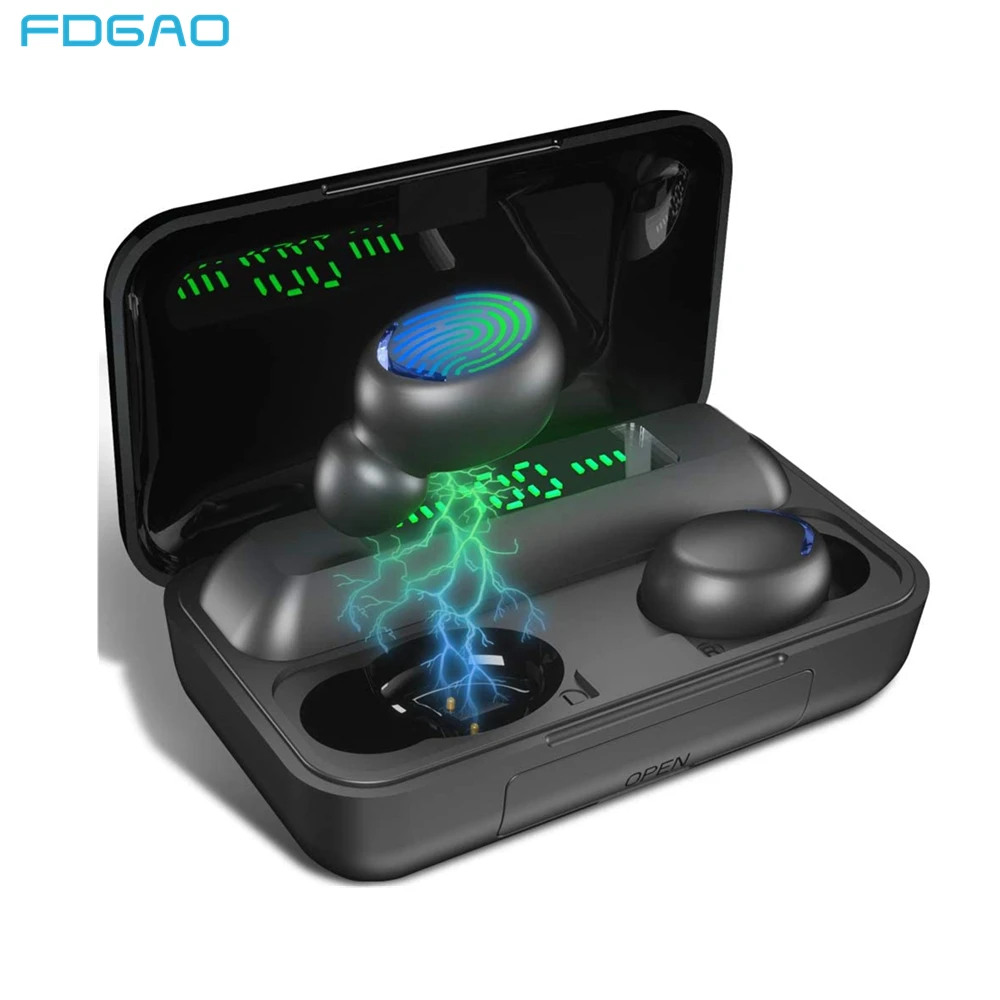 

Wireless Headphones TWS Bluetooth Earphones With Microphone Sports Waterproof Gaming Headset Noise Cancelling Earbuds HIFI Sound