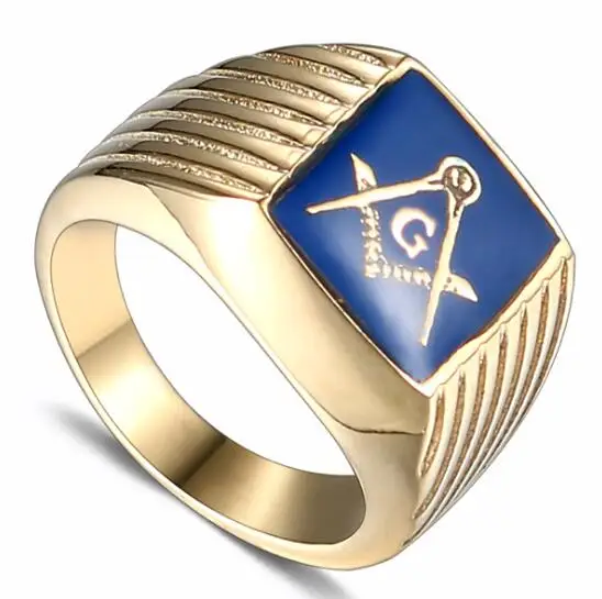 Мужское кольцо в стиле ретро из нержавеющей стали 10 шт./лот|freemason ring|mason ringfashion rings |