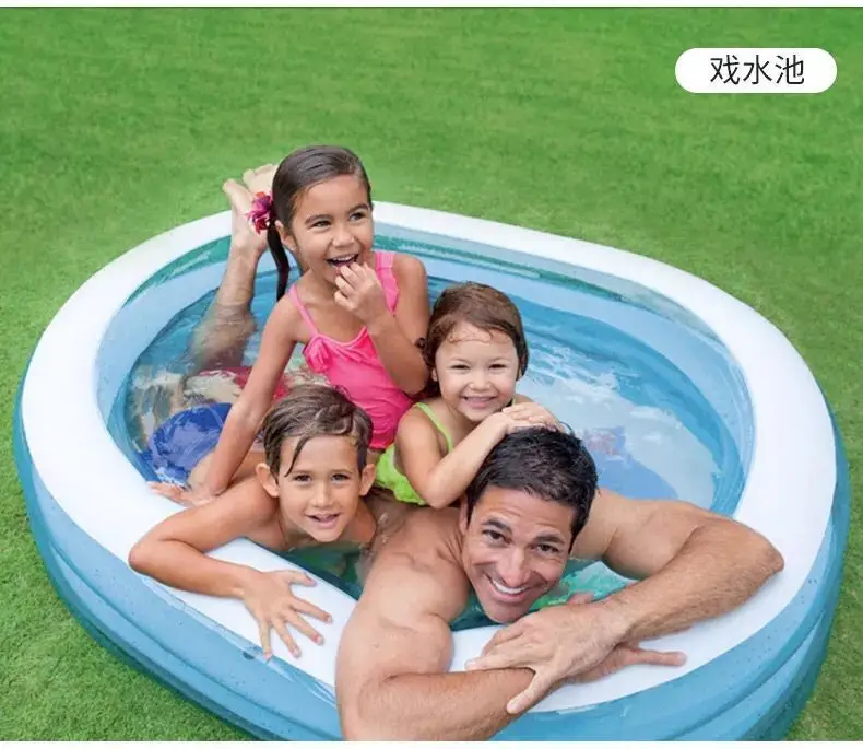 Большое количество ПВХ надувной овальный бассейн детский открытый Крытый детский бассейн океан