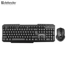 Клавиатура и мышь Defender Jakarta C-805 RU,черный,полноразмерный