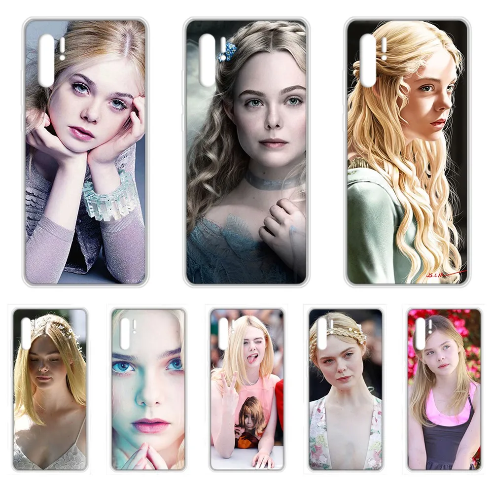 Задний Прозрачный чехол для телефона Arlo Elle Fanning с принцессой HUAWEI Nine 5t p 8 9 10 p20 P30 p40 P