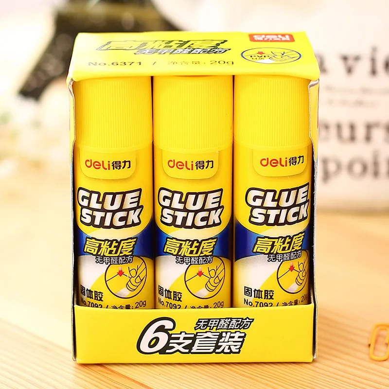

Deli Solid Glue Non-Formaldehyde Formula for Student Children Handmade Lesson for Making Glue 20 Grams High Viscosity Glue Stick