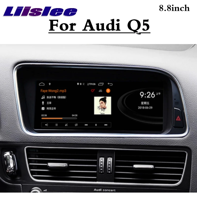 Для Audi Q5 2008~ MMI автомобильный мультимедийный плеер NAVI 8,8 дюймов автомобильный стиль Радио Стерео gps навигация беспроводной CarPlay