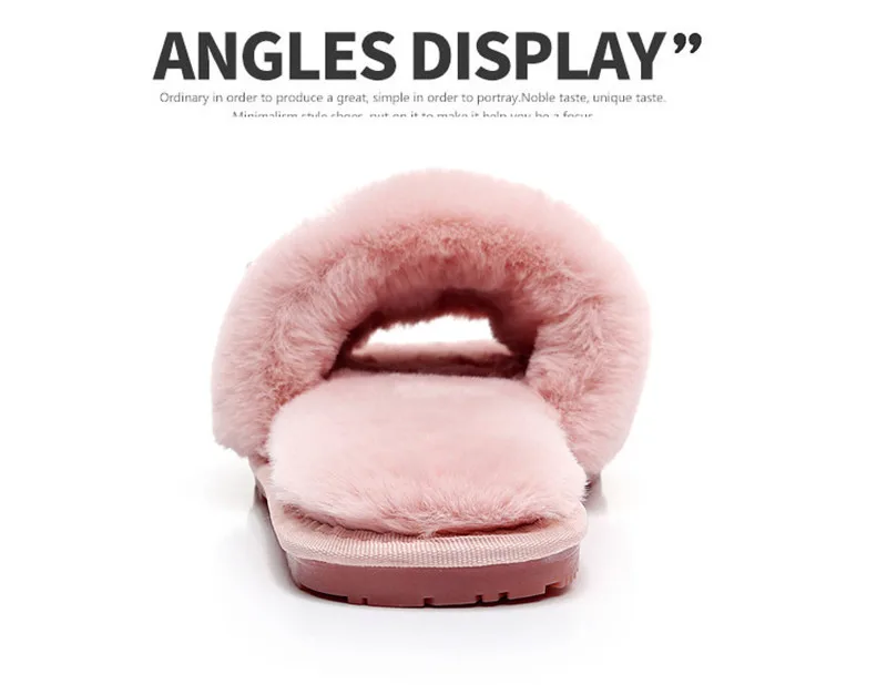 Winter Home Slippers Women Fur Plush Sandals Hello Kitty Woman Indoor Slippers House Shoes Socofy Platform Shoes Potato Slippers