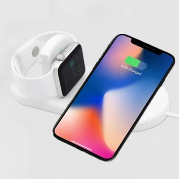 

EDAL Foldable Quick QC3.0 Wireless Charger 10W Fast Charging Simultaneously Chargers for Apple Watch For iphone X 8 Samsung S9