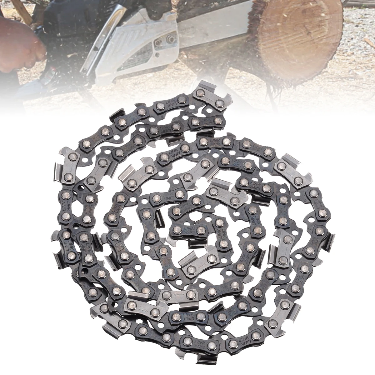 

1set 14Inch 3/8 LP Chainsaw Saw Chain Blade Pitch 0.050 Gauge 52 Drive Links Blade Saw Chain for Wood Cutting Parts