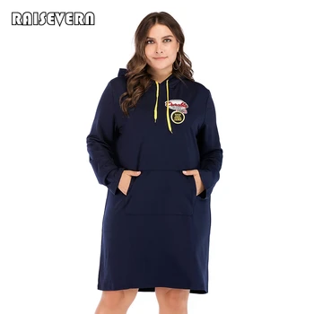 

Plus Size Women Hoodie Sweatshirts Big Size Tops Hooded Pullovers Pockets Oversized Sweatshirt 2019 Autumn Winter Streetwear