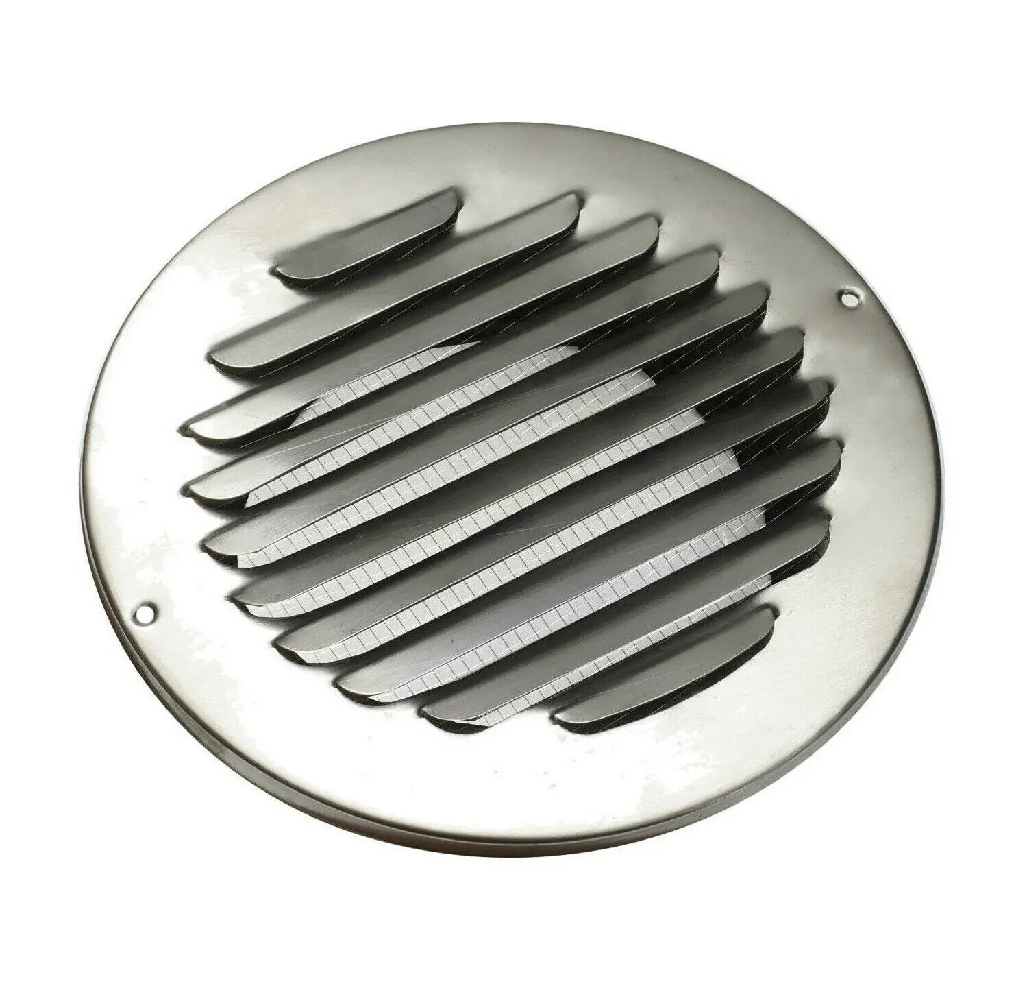 Air vent grille ventilation grille 1pc stainless steel louvred 70/80/100/150mm brushed external extractor wall vent outlet