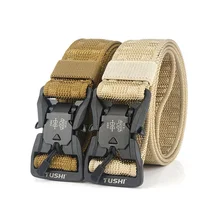 Cinturón de imán táctico cinturones de entrenamiento militar cinturón de correas de cinturones de Nylon de estilo militar ajustables con hebilla de Metal para hombres AliExpress Deportes y entretenimiento