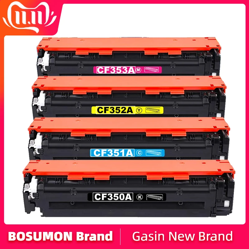 Bosumon 130A совместимый CF350A CF351A CF352A CF353A тонер couleur для hp Color LaserJet Pro MFP m176n M176 M177fw