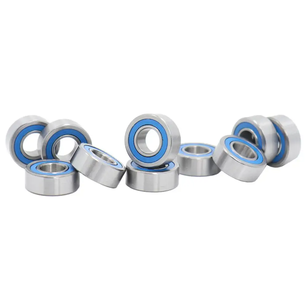 Double Metal Rubber Sealed Ball Bearing Orange 5x13x4 mm 695-2RS 4 PCS